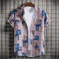 thumbnail image 3 of Cameland Chemise Décontractée à Manches Courtes pour Homme Style Hawaïen de Vacances Blouse T-Shirt, 3 of 9