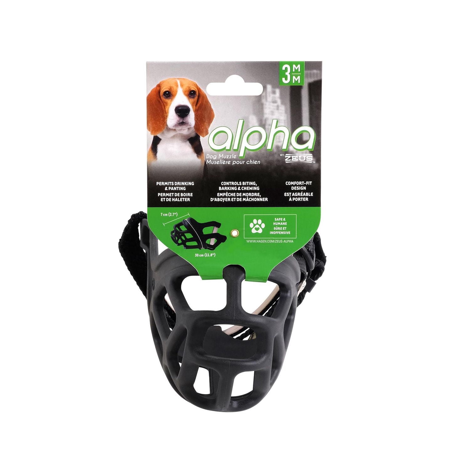 Alpha by Zeus Dog Muzzle, 5, X-Large