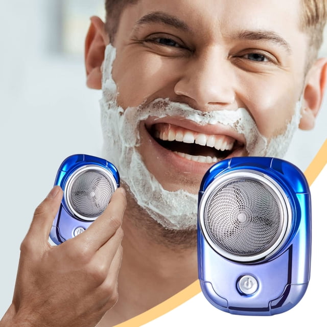 Dvkptbk Mini Razor Mini Rasoir Rechargeable de Voyage Rasoir de Rasage Portable pour Hommes Rasoir USB Rechargeable Convient à l'Utilisation en Famille en Voyage Appareils Ménagers