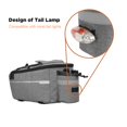 thumbnail image 5 of facefd Multifunctional Bike Trunk Bag Insulated Bag for Commuter Saddle Bag Shoulder Bag Grey, 5 of 5