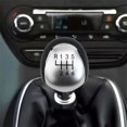 thumbnail image 2 of For Ford Gear Shift Knob Manual Shifter Black White ABS Leather Design, 2 of 9