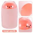 thumbnail image 4 of Poubelle Compacte Rose avec Couvercle pour Chambres d'Adultes, 4 of 8