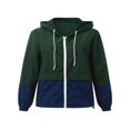 thumbnail image 1 of Qiylii Femmes Veste de Pluie Packable Couleur Extérieure Bloc Coupe-Vent à Capuche, 1 of 6