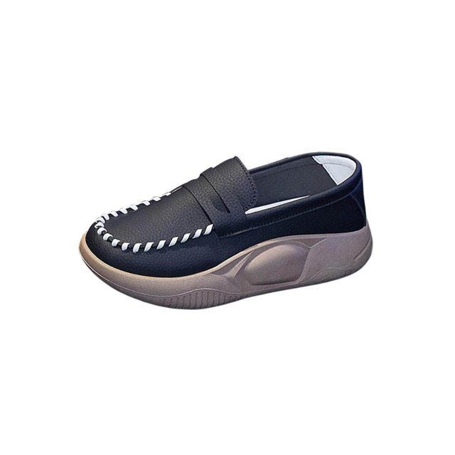 fastboy Chaussures Décontractées pour Femmes Confortables à Enfiler Souples pour la Marche Intérieure Extérieure Noir 39