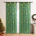 thumbnail image 4 of Tunhigl Christmas Window Screens Christmas Tree Print Curtains Large-size Decorative Curtains For Holiday Parties Suitable For Bedroom Window Christmas Decorations, 4 of 6