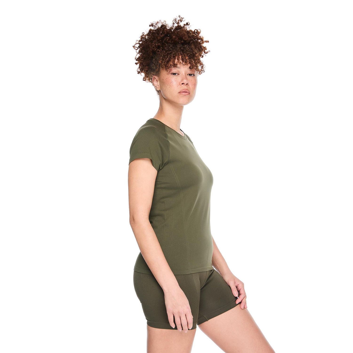 T-shirt à manches courtes sans coutures Athletic Works pour femmes