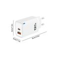 thumbnail image 3 of 5 Port PD Fast Charging USB Charger 38W, Smart Load Balancing Safe Stable High Speed Output, Multi Device Charging Station for Phone Tablet Headphones Home Office Travel, 3 of 6