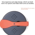 thumbnail image 3 of tredstone Home Office Hotel Portable Microwave Oven Rice Cooker Food Grade Steamer Pot Household Cookware Kitchen Gadget Orange, 3 of 9