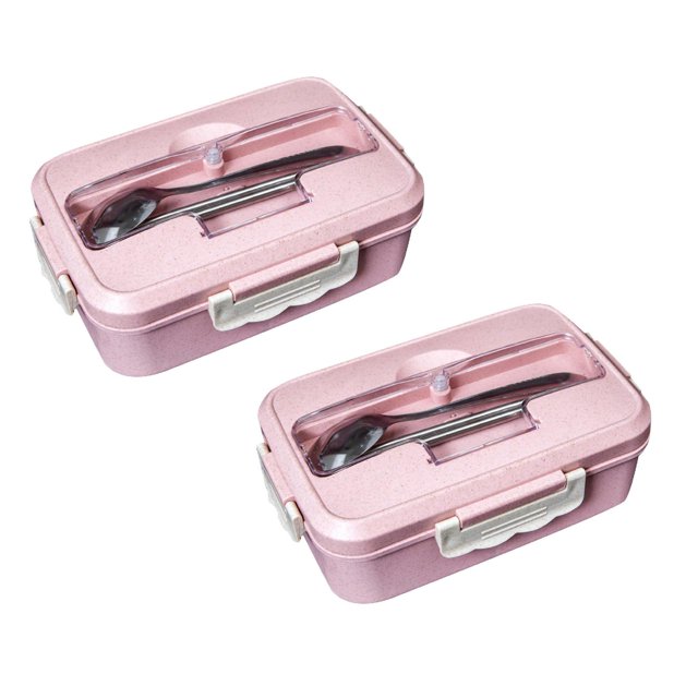 Lunchbox Insulated Lunchbox Cutlery Set Portable Lunchbox Student Lunchbox Fresh Preserved Lunchbox With Cutlery Set Portable Lunchbox Sealed Lunchbox Student Compartmentalised