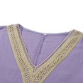 thumbnail image 4 of Contrast Color Loose A-Line Party Dress for Women with Short Sleeves, 4 of 9