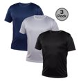 thumbnail image 1 of Blank Activewear Lot de 3 T-Shirts pour Hommes, Tissu de Performance à Séchage Rapide, 1 of 4