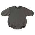thumbnail image 1 of Two Piece Outfits Spring Baby Girls Boys Cute Romper Long Sleeve Button Sweatshirt Jumpsuits Two Piece Sets on Clearance, 1 of 8
