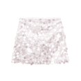 thumbnail image 4 of GZWYHT Jupes pour Femmes, Mini Jupe à Sequins Taille Haute Ajustée Décontractée Jupe Courte à Sequins, Jupes d'Été, Robe Rose Vif, Jupes Taille Haute L, 4 of 4
