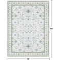 thumbnail image 2 of Hazo Haus Tapis Lavable Vert Crème 6x8, 2 of 7