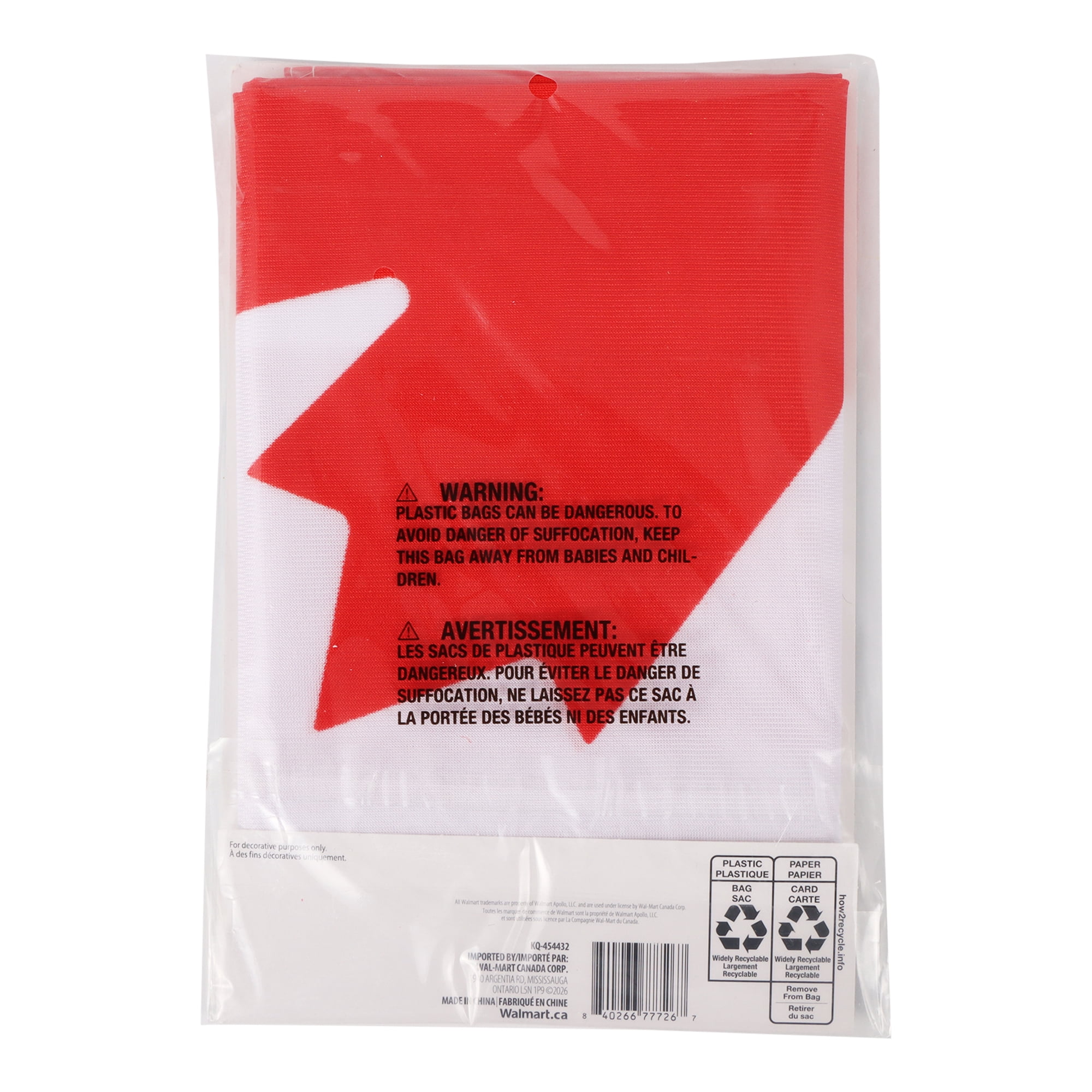 Façon de célébrer 1 Pièce Drapeau du Canada 18 po × 36 po