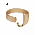 thumbnail image 1 of JUNWELL Fashion Adjustable Initial Alphabet Letter A-Z Ring Finger Rings Women Jewellery-Silver C, 1 of 9