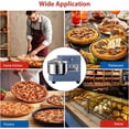 thumbnail image 4 of Ourlova Commercial Dough Mixer 10.5Qt - 650W Dual Rotating Dough Kneading Machine with Stainless Steel Bowl/Security Shield/Timer - Heavy-Duty Commercial Stand Mixer for Bakeries Pizzeria, 4 of 6