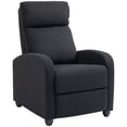 thumbnail image 1 of HOMCOM Fauteuil Inclinable à Poussée Arrière, Siège de Cinéma Maison avec Siège Rembourré, 1 of 10