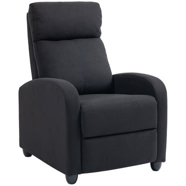 HOMCOM Push Back Recliner Chair, Home Theater Seating with Padded Seat