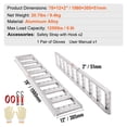 thumbnail image 4 of VEVOR Aluminum Ramps with Treads 1250 lbs 78" x 12" for ATV UTV Motorcycle 2 Pcs, 4 of 9