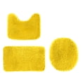 thumbnail image 1 of Meitianfacai Solid Color Bath Mats 3 Set Bathroom Rugs for 3 Pcs Toilet Mats Universal Soft Comfortable Water Absorption Non-Slip Thick Machine Washable Easier to Dry Dark(Yellow), 1 of 8