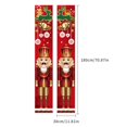 thumbnail image 4 of Joyeux Noël Bannières Nutcracker Décorations de Noël Nutcracker Modèle de Soldat Taille Réelle Bannières Nutcracker pour Décoration de Porte d'Entrée Porche, 4 of 6