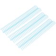 thumbnail image 2 of Anneaux de Reliure en Plastique, 10 Pcs Résistants à l'Usure PP 30 Trous Peigne de Reliure Réutilisable pour Bureau Transparent Bleu, 2 of 8