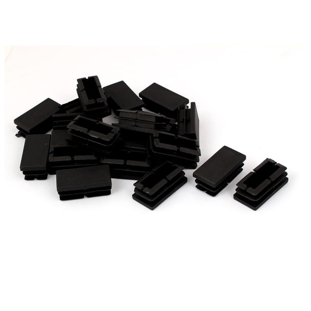 Unique Bargains Table Legs Plastic Blanking End Cap Rectangle Tube Insert 20mmx40mm 20pcs