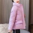 thumbnail image 4 of LSLJS Manteau Chaud pour Femmes avec Poches, Long Manteau d'Hiver à Manches, Parka en Duvet, 4 of 5