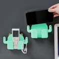 thumbnail image 2 of Tv Wall Mount 50 Inmobile Phone Storage Rack Storage Box Wall Mounted Tv Aircondition Remote Control Bedside Phone Charging Storage Bracket Bathroom Kitchen Storage Rack, 2 of 6