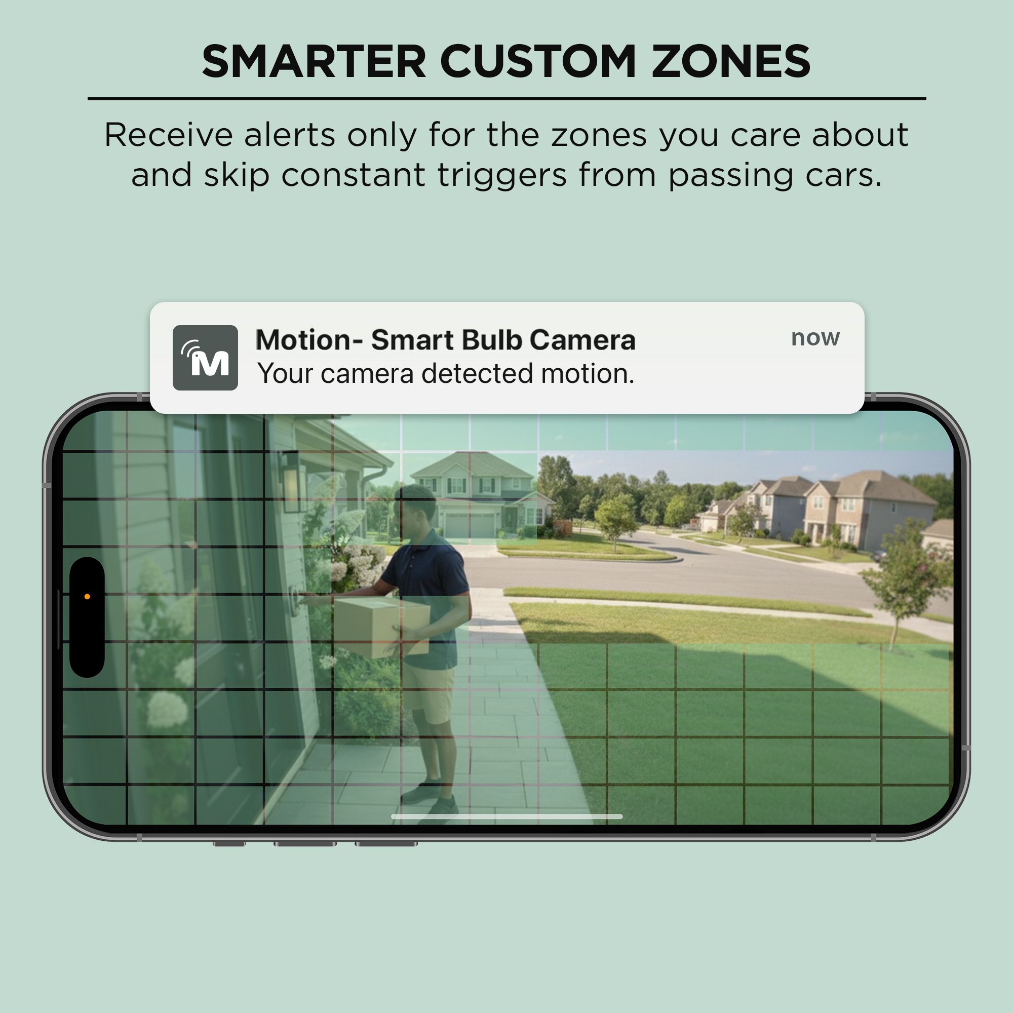 Caméra de sécurité Merkury Smart 2K intégrée à une ampoule, rotation et inclinaison à 360°, vidéo HD 4 MP, vision nocturne, alertes de mouvement
