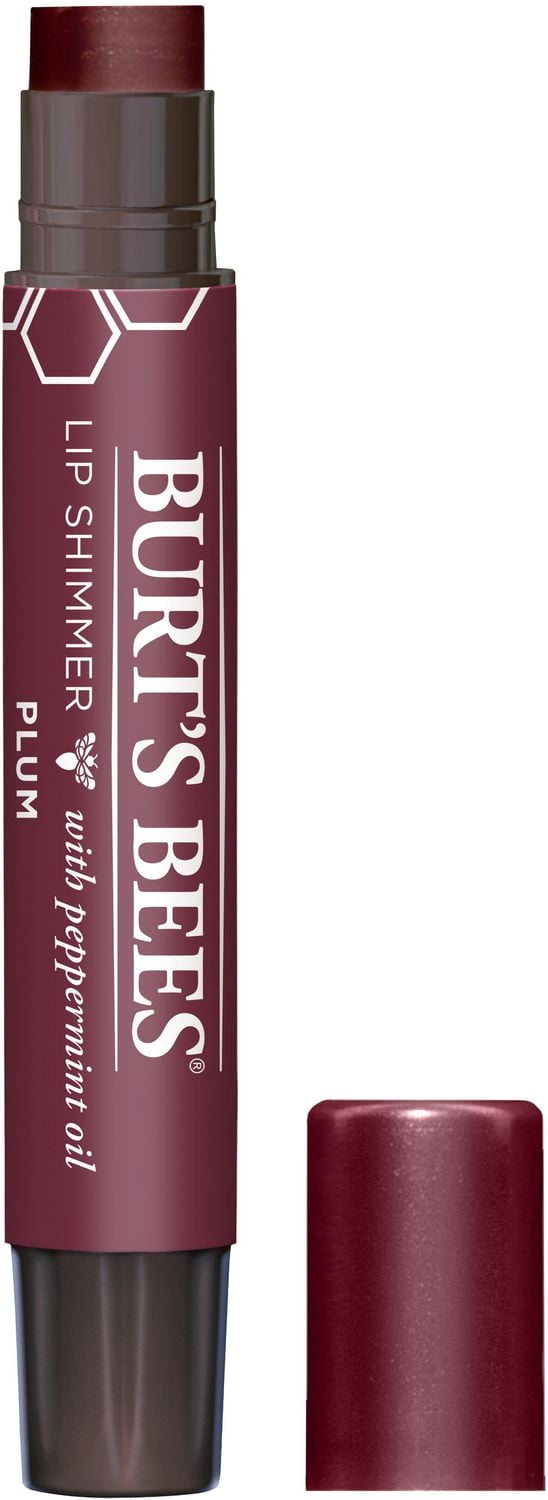 Brillant scintillant pour les lèvres d’origine naturelle à 100 % en teinte Plum de Burt’s Bees®,