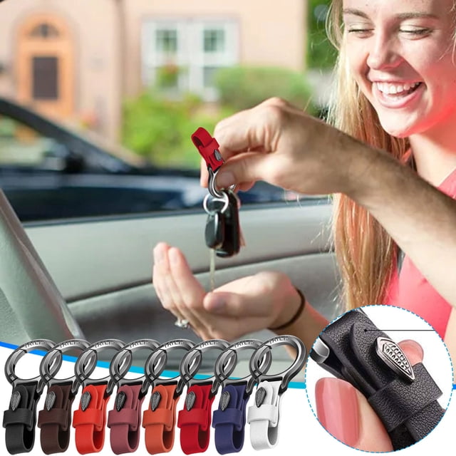 Cagogo 8Pcs Car Keychain, Personalized Alloy Keychain Pendant For Men, Durable Waist Hanging Ring Key Hanger, Creative Keychain Accessory For Car Keys Home Office