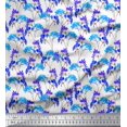 thumbnail image 1 of Soimoi Polyester Crepe Fabric Flower Watercolor Print Fabric by Yard 42 Inch Wide, 1 of 3