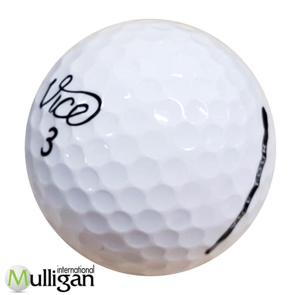 Mulligan - 60 balles de golf récupérées Vice Tour 5A, blanc