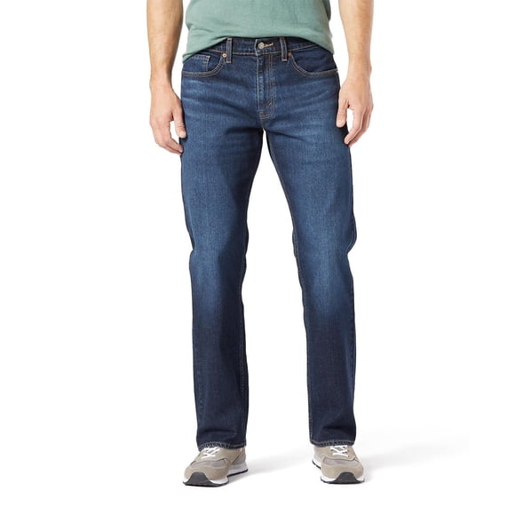 Remis à Neuf Signature par Levi Strauss & Co. 58985-0069 Jeans pour Hommes Coupe Droite Décontractée, 38x32