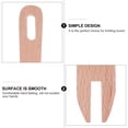 thumbnail image 2 of MasteelfCA 1 Set Hand Loom Stick Wooden Crochet Needle Weaving Comb Shuttles Weaving Stick, 2 of 8