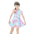 thumbnail image 1 of Kids Girl Rash Guard Swimming Bathing Suit Summer Long Sleeve Sun Protection Girls Bathing Suits Size 8-9 Years Girls Clothing, 1 of 9