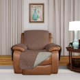 thumbnail image 2 of 2024 Reversible Quilted Sofa Cover  Water Resistant Slipcover Furniture Protector  Washable Couch Cover with Non Slip Foam and Elastic Straps for Kids  Dogs  Pets (Small  Pink/Beige), 2 of 7