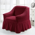 thumbnail image 1 of Stretch Wing Chair Slipcovers,Pleated Ruffled Skirt Armchair Slipcover,Stretch Slipcovers for Sofa,Seersucker Armchair Covers with Skirt Ruffle,Living Room Sofa Slipcover Furniture Protector, 1 of 8