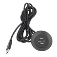 thumbnail image 2 of Ports de Charge USB Doubles Prise, Prise de Charge USB Polyvalente pour Sofa Protection de Charge Circuit pour Usage Domestique Noir, 2 of 8