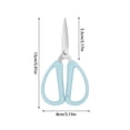 thumbnail image 2 of Bdday Ciseaux Ménagers en Acier Inoxydable pour Bureau et Études, Étudiants, Coupe, Poignées en Plastique, Découpe de Tissus, Extrémités de Fil de Coupe, Pointus, Bricolage, Petits Ciseaux, 2 of 5