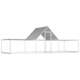 thumbnail image 1 of vidaXL Chicken Coop 6x2x2 m Galvanised Steel, 1 of 4