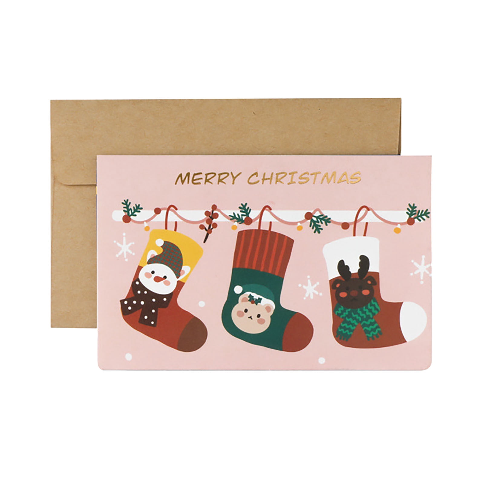 Ramiter Bunny Creative Cute Cartoon Christmas Greeting Card Christmas Blessing Card