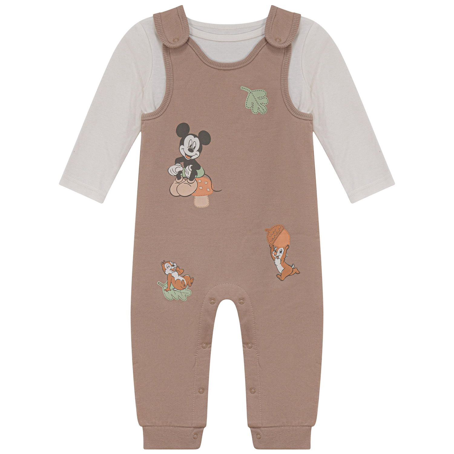 Disney Mickey Mouse Ensemble 2-pièces Haut et Salopette pour Bébé Garçon