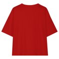 thumbnail image 4 of Hauts d'Été pour Adolescentes 2025 T-Shirts Surdimensionnés à Manches Courtes Chic Décontracté Col Rond Mode, 4 of 5