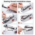 thumbnail image 4 of Portable Manual Sewing Machine Handheld Rope-free Electric Quick Build DIY Apparel Supplies Arts Crafts Home Garden Embroidery, 4 of 5