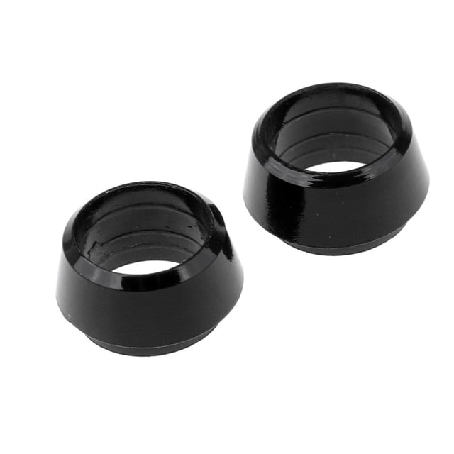 2pcs Heavy Duty Golf Iron Ferrules for Taper Wedge , Black, 0.335