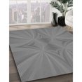 thumbnail image 3 of Ahgly Tapis d'Intérieur Lavable en Machine Carré Transitionnel Gris Foncé, 5 Pieds Carré, 3 of 7
