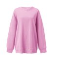thumbnail image 4 of Aboser Chandails à Col Rond pour Femmes, Coupe Ample, Décontractés, Unis, Chandail à Enfiler, Ample, Doux, Manches Longues, Blouse, Hauts, Tenues d'Automne 2024, 4 of 4
